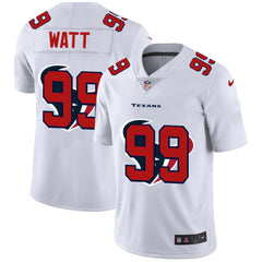 Men's Houston Texans #99 J.J. Watt White Shadow Logo Limited Stitched Jersey 
