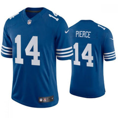 Men's Indianapolis Colts #14 Alec Pierce New Blue Stitched Football Jersey 