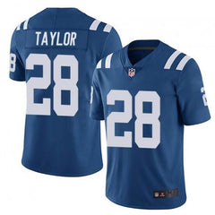 Men's Indianapolis Colts #28 Jonathan Taylor Blue Stitched Jersey 