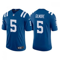 Men's Indianapolis Colts #5 Stephon Gilmore Blue Stitched Football Jersey 