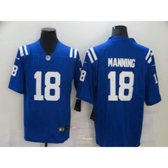 Men's Indianapolis Colts #18 Peyton Manning Blue Vapor Untouchable Limited Stitched Jersey 