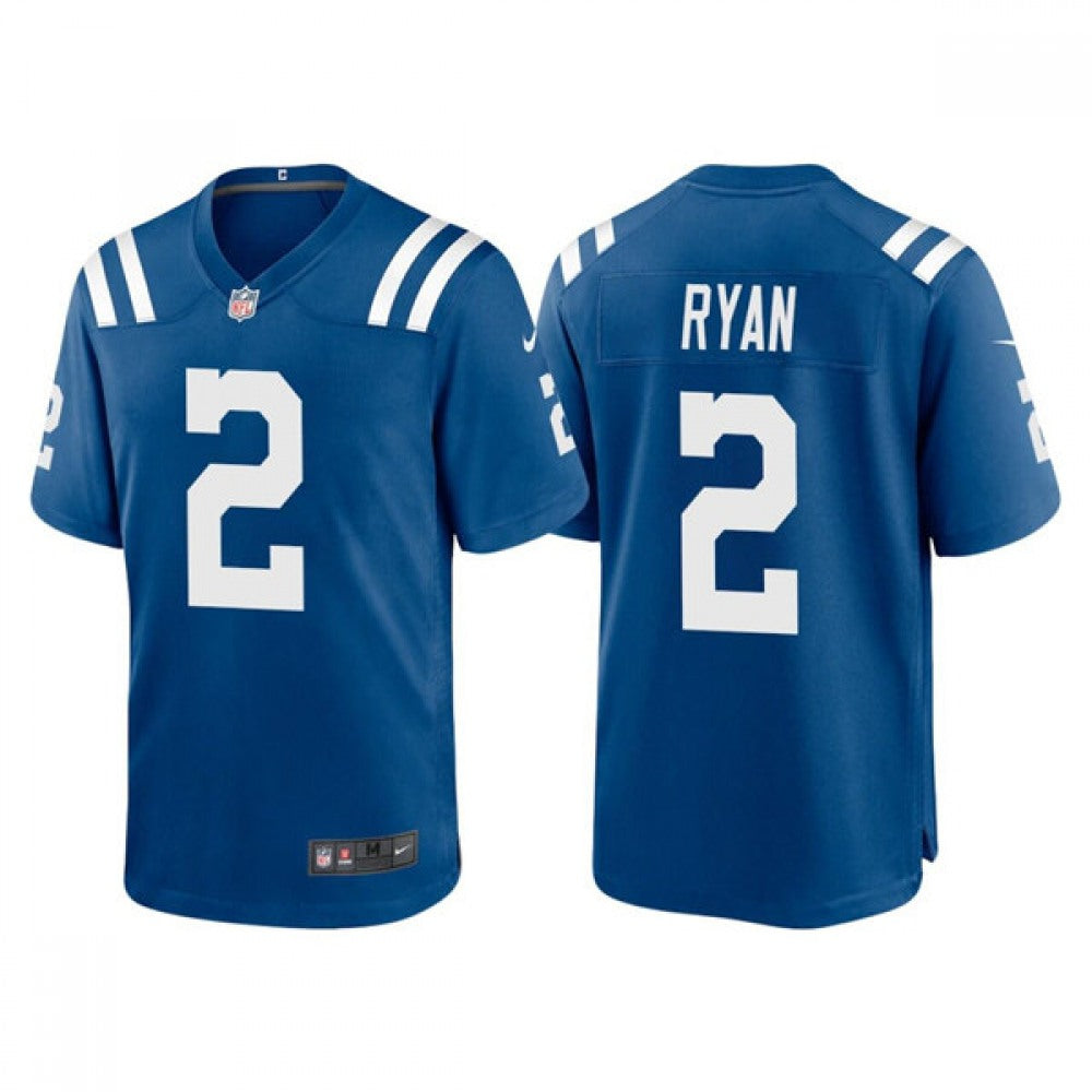 Men's Indianapolis Colts #2 Matt Ryan Blue Limited Stitched Football Jersey 