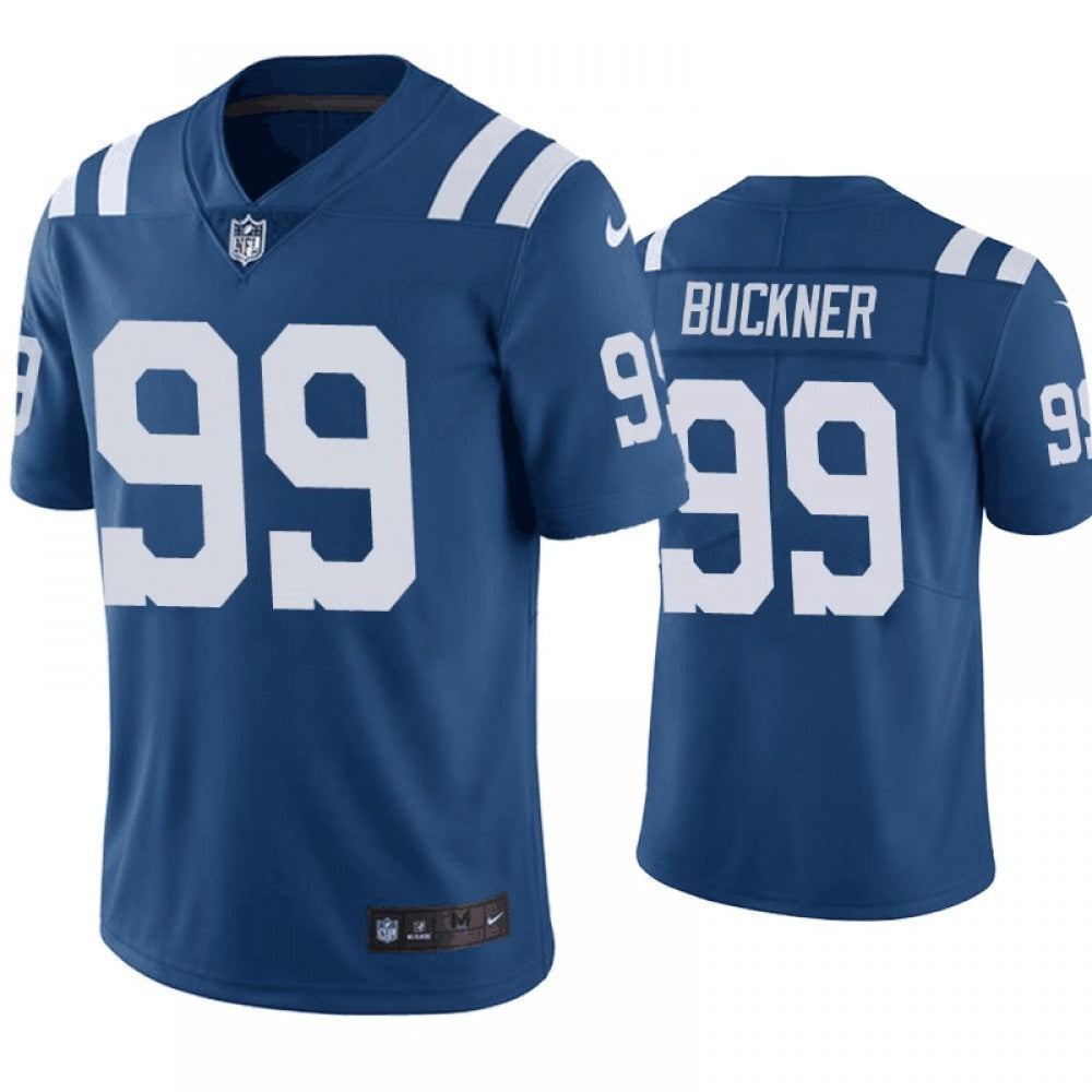 Men's Indianapolis Colts #99 DeForest Buckner Blue Vapor Untouchable Limited Stitched Jersey 