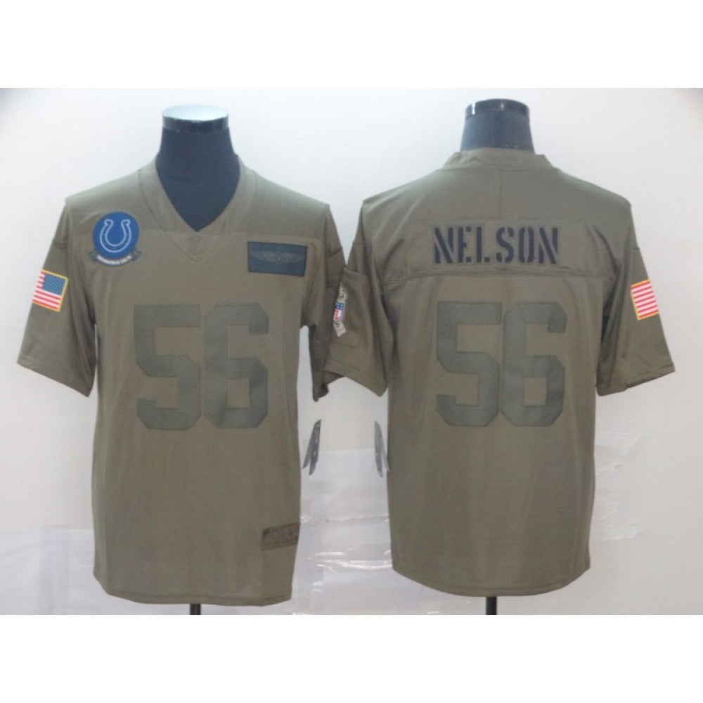 Men's Indianapolis Colts #56 Quenton Nelson 2019 Camo Salute To Service Limited Stitched NFL Jersey 