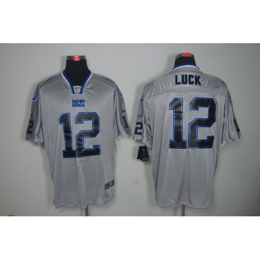 Men's Indianapolis Colts #12 Andrew Luck Gray Limited Stitched NFL Jersey 