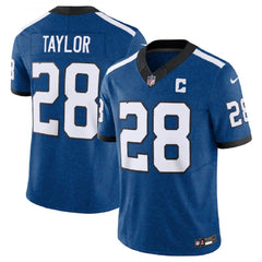 Men's Indianapolis Colts #28 Jonathan Taylor Royal 2023 F.U.S.E. Indiana Nights Limited Stitched Football Jersey 