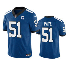 Men's Indianapolis Colts #51 Kwity Paye Indiana Nights Royal 2023 F.U.S.E. Indiana Nights Limited Stitched Football Jersey 