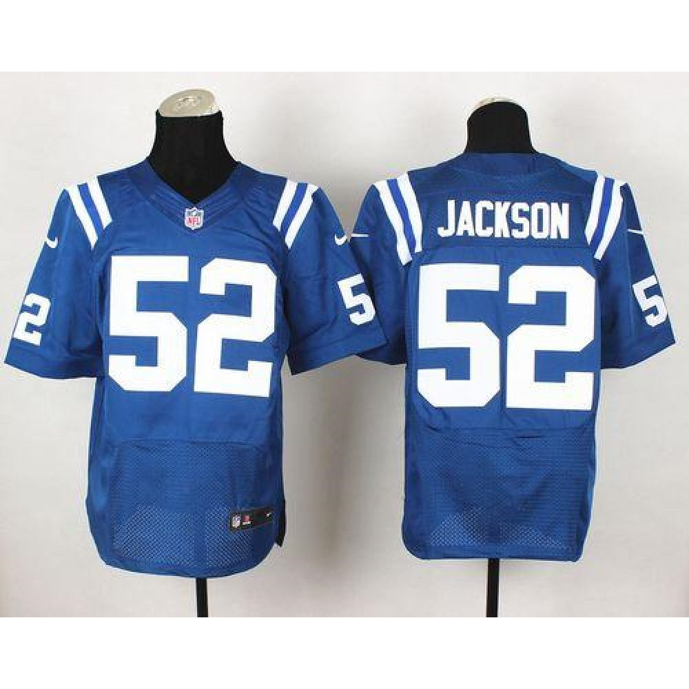 Colts #52 D'Qwell Jackson Royal Blue Team Color Men's Stitched NFL Elite Jersey 