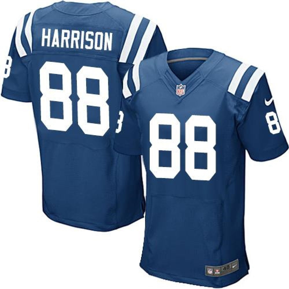 Colts #88 Marvin Harrison Royal Blue Team Color Men's Stitched NFL Elite Jersey 