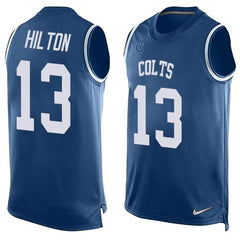 Colts #13 T.Y. Hilton Royal Blue Team Color Men's Stitched NFL Limited Tank Top Jersey 