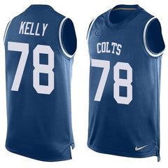 Colts #78 Ryan Kelly Royal Blue Team Color Men's Stitched NFL Limited Tank Top Jersey 