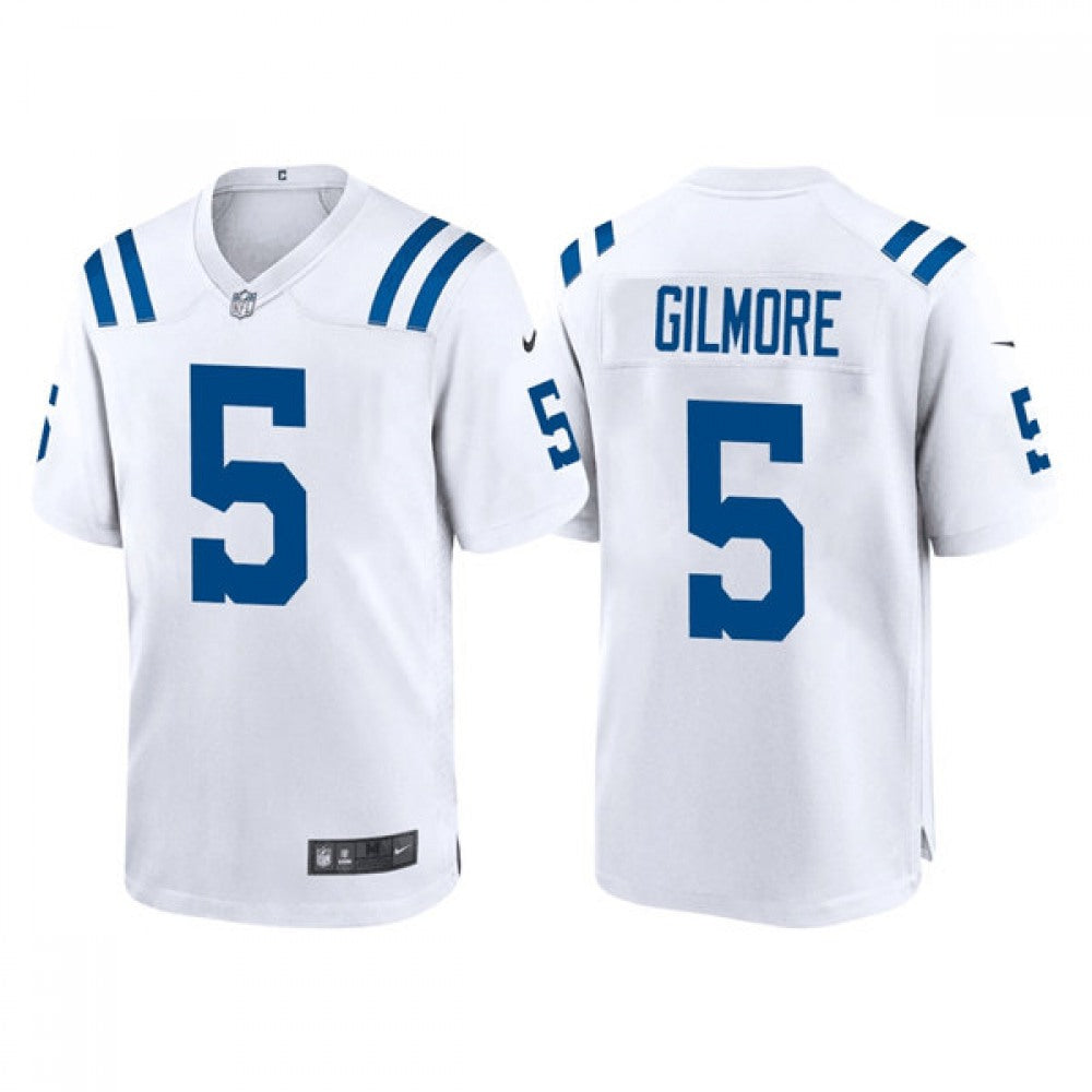 Men's Indianapolis Colts #5 Stephon Gilmore White Stitched Football Jersey 