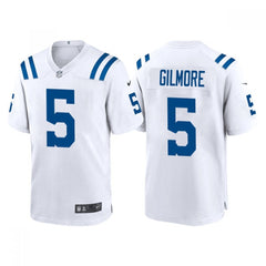 Men's Indianapolis Colts #5 Stephon Gilmore White Stitched Football Jersey 