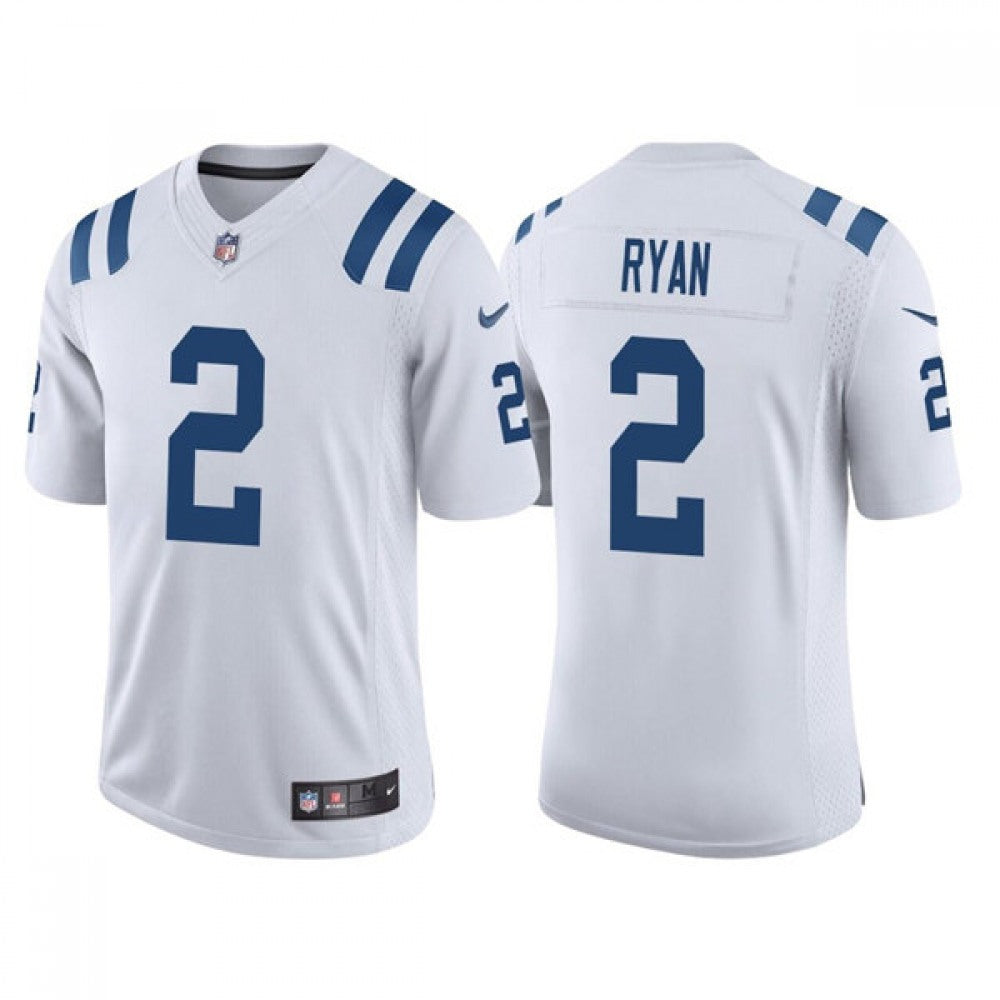Men's Indianapolis Colts #2 Matt Ryan White Limited Stitched Football Jersey 