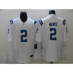 Men's Indianapolis Colts #2 Carson Wentz White Vapor Untouchable Limited Stitched Jersey 