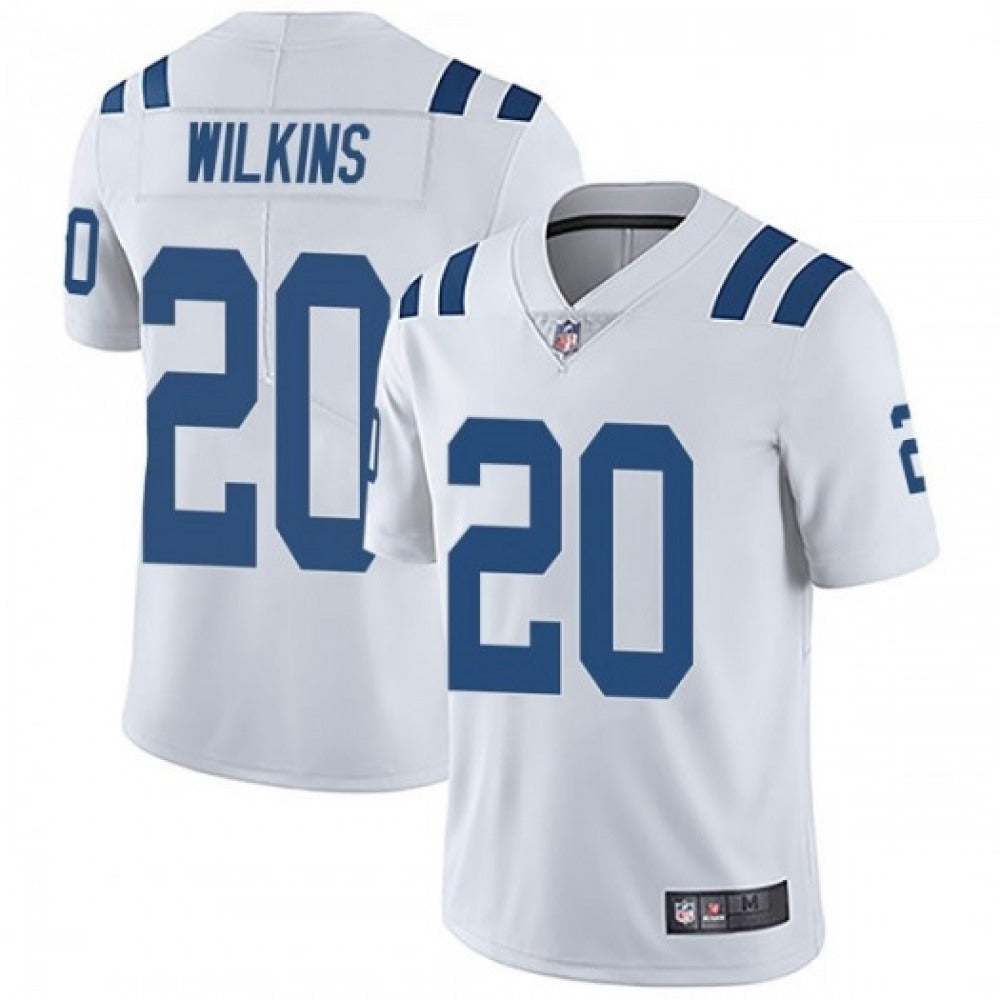 Men's Indianapolis Colts #20 Jordan Wilkins White Vapor Untouchable Limited Stitched Jersey 