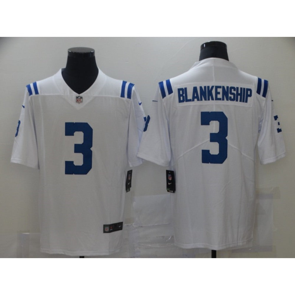 Men's Indianapolis Colts #3 Rodrigo Blankenship White Vapor Untouchable Limited Stitched Jersey 