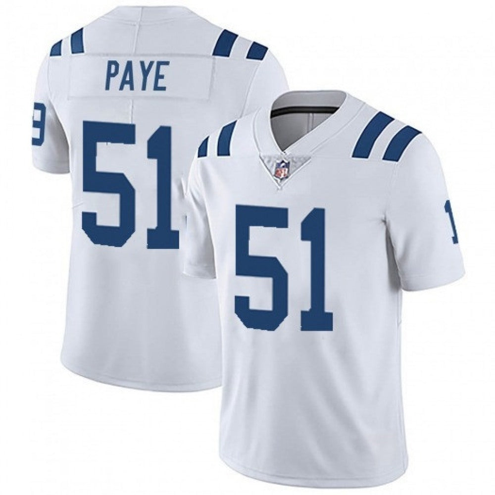 Men's Indianapolis Colts #51 Kwity Paye White 2021 Vapor Untouchable Limited Stitched Jersey 