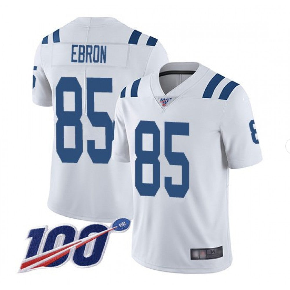 Men's Indianapolis Colts #85 Eric Ebron White 2019 100th Season Vapor Untouchable Limited Stitched NFL Jersey 