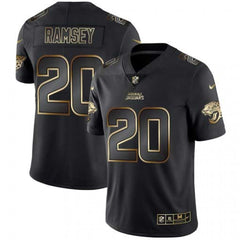 Men's Jacksonville Jaguars #20 Jalen Ramsey 2019 Black Gold Edition Stitched NFL Jersey 