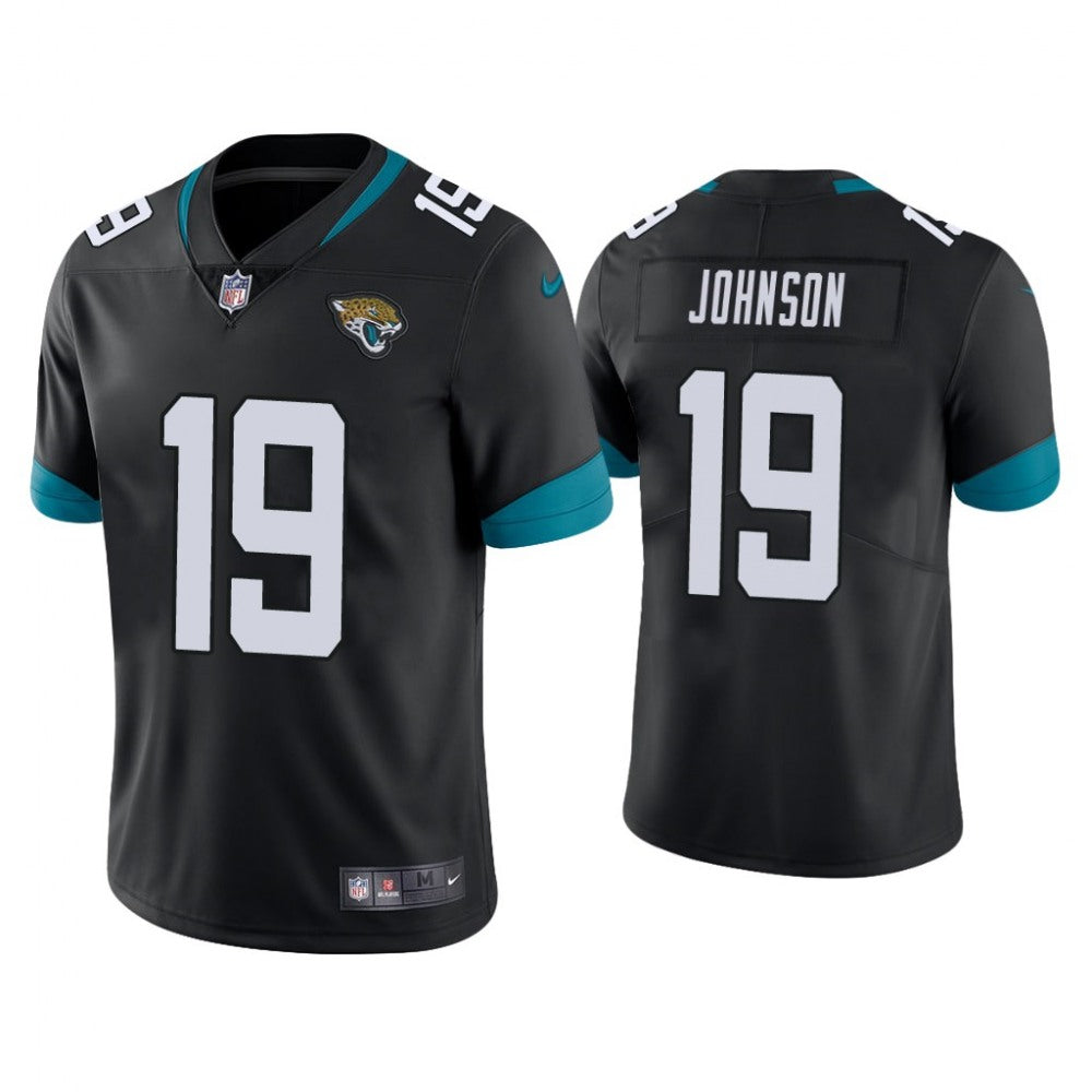 Men's Jacksonville Jaguars #19 Collin Johnson Black Vapor Untouchable Limited Stitched Jersey 