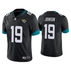 Men's Jacksonville Jaguars #19 Collin Johnson Black Vapor Untouchable Limited Stitched Jersey 
