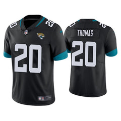 Men's Jacksonville Jaguars #20 Daniel Thomas Black Vapor Untouchable Limited Stitched Jersey 