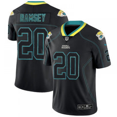 Men's Jacksonville Jaguars #20 Jalen Ramsey Black 2018 Lights Out Color Rush NFL Limited Jersey 