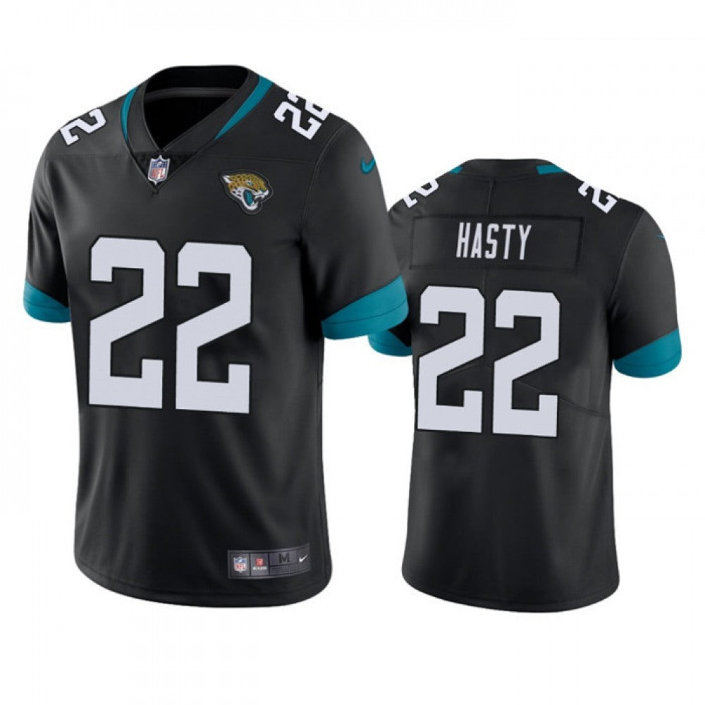 Men's Jacksonville Jaguars #22 JaMycal Hasty Black Vapor Untouchable Limited Stitched Jersey 