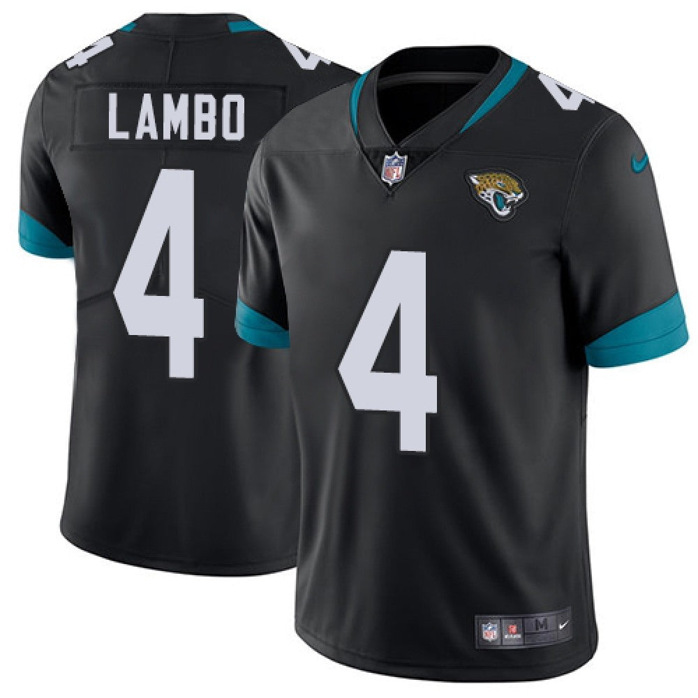 Men's Jacksonville Jaguars #4 Josh Lambo Black Vapor Untouchable Limited Stitched NFL Jersey 