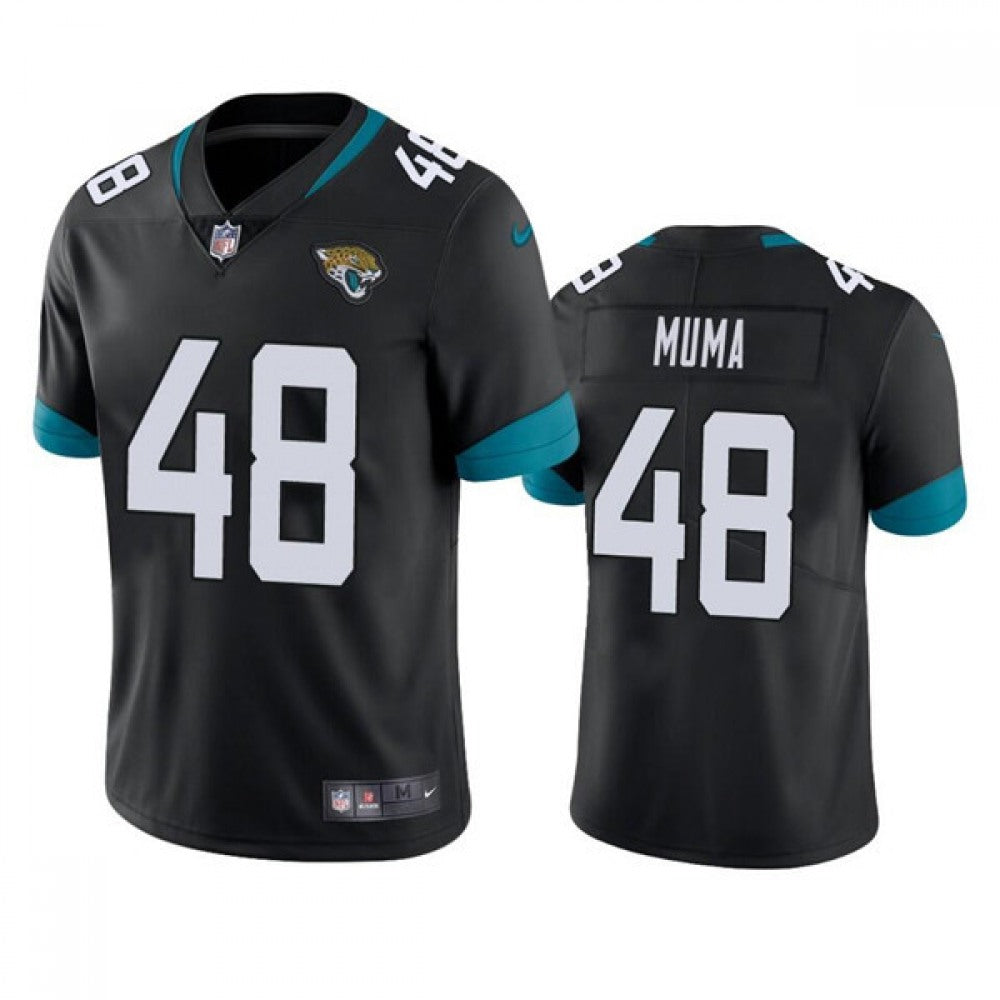 Men's Jacksonville Jaguars #48 Chad Muma Black Vapor Untouchable Limited Stitched Jersey 