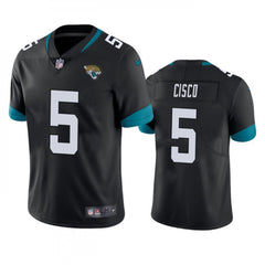 Men's Jacksonville Jaguars #5 Andre Cisco Black Vapor Untouchable Limited Stitched Jersey 