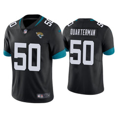 Men's Jacksonville Jaguars #50 Shaquille Quarterman Black Vapor Untouchable Limited Stitched Jersey 