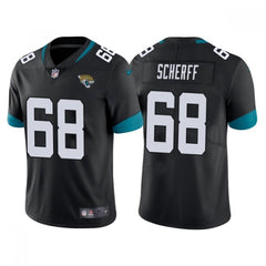 Men's Jacksonville Jaguars #68 Brandon Scherff Black Vapor Untouchable Limited Stitched Jersey 