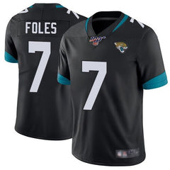 Men's Jacksonville Jaguars #7 Nick Foles Black 2019 100th Season Vapor Untouchable Limited Stitched NFL Jersey 