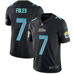 Men's Jacksonville Jaguars #7 Nick Foles Black Impact Limited Stitched NFL Jersey 