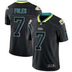 Men's Jacksonville Jaguars #7 Nick Foles Black Lights Out Color Rush NFL Limited Jersey 