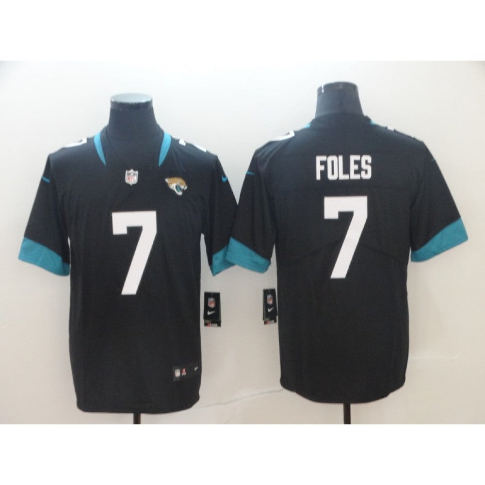 Men's Jacksonville Jaguars #7 Nick Foles Black Vapor Untouchable Limited Stitched NFL Jersey 