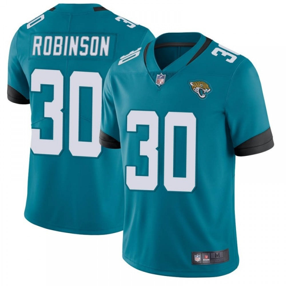 Men's Jacksonville Jaguars #30 James Robinson Blue Vapor Untouchable Limited Stitched Jersey 