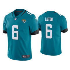 Men's Jacksonville Jaguars #6 Jake Luton Blue Vapor Untouchable Limited Stitched Jersey 