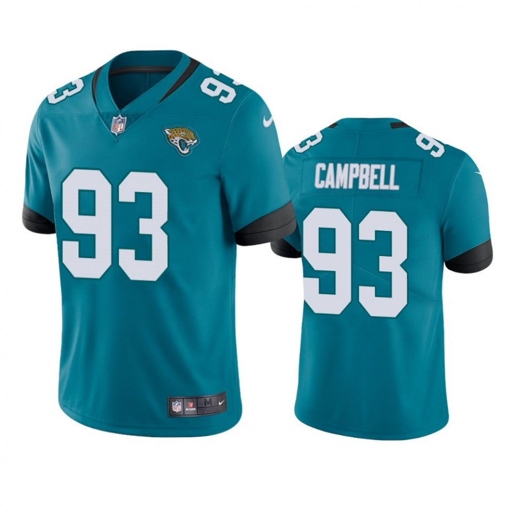 Men's Jacksonville Jaguars #93 Calais Campbell Blue 2019 Vapor Untouchable Limited Stitched NFL Jersey 