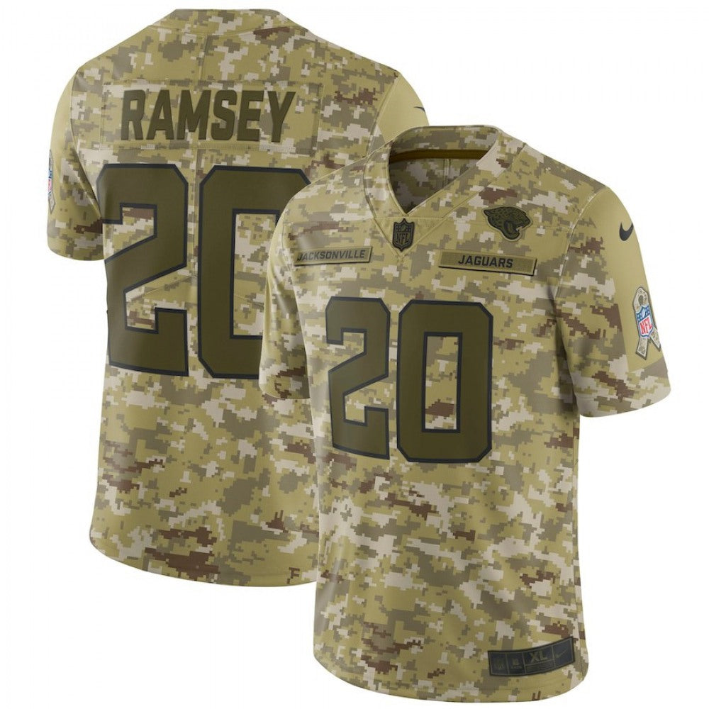Men's Jacksonville Jaguars #20 Jalen Ramsey 2018 Camo Salute to Service Limited Stitched NFL Jersey 