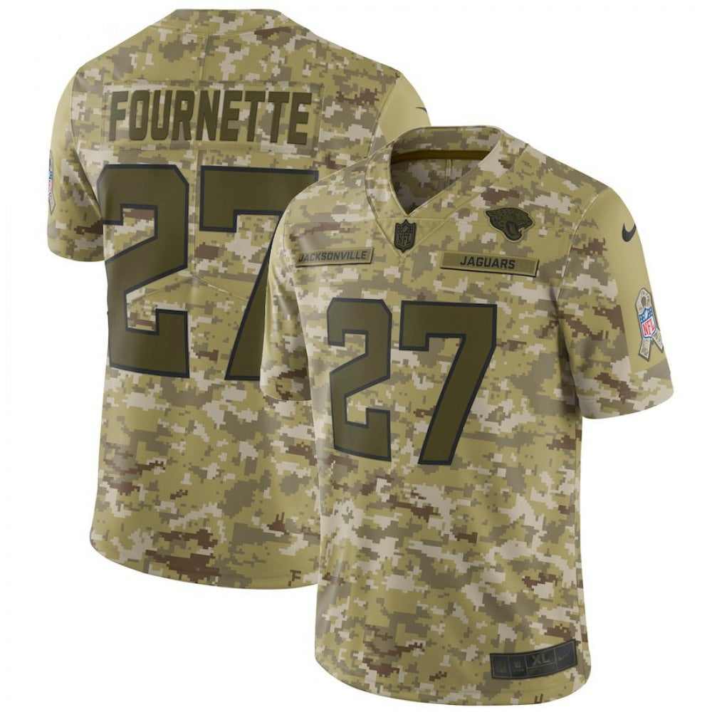 Men's Jacksonville Jaguars #27 Leonard Fournette 2018 Camo Salute to Service Limited Stitched NFL Jersey 