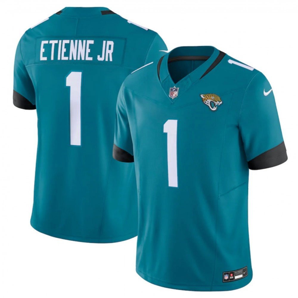 Men's Jacksonville Jaguars #1 Travis Etienne Jr. Teal 2023 F.U.S.E. Vapor Untouchable Limited Stitched Jersey 