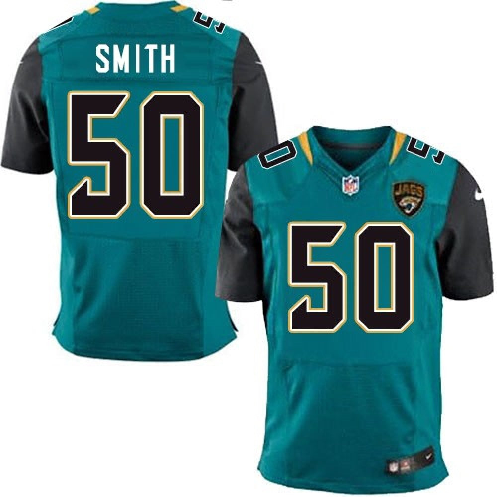 Jaguars #50 Telvin Smith Teal Green Team Color Men's Stitched NFL Elite Jersey 