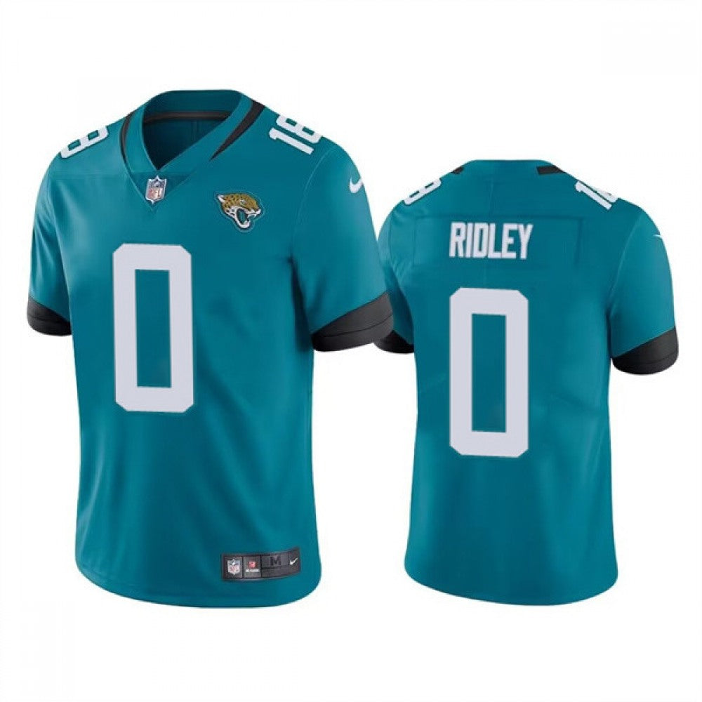 Men's Jacksonville Jaguars #0 Calvin Ridley Teal Vapor Untouchable Limited Stitched Jersey 
