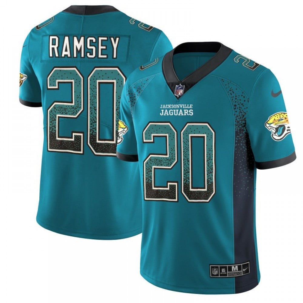 Men's Jacksonville Jaguars #20 Jalen Ramsey Teal 2018 Drift Fashion Color Rush Limited Stitched NFL Jersey 