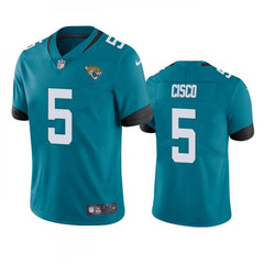 Men's Jacksonville Jaguars #5 Andre Cisco Teal Vapor Untouchable Limited Stitched Jersey 