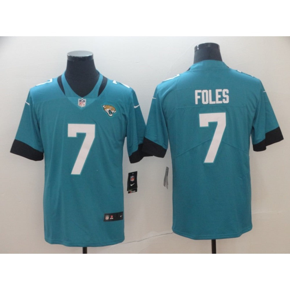 Men's Jacksonville Jaguars #7 Nick Foles Teal Vapor Untouchable Limited Stitched NFL Jersey 