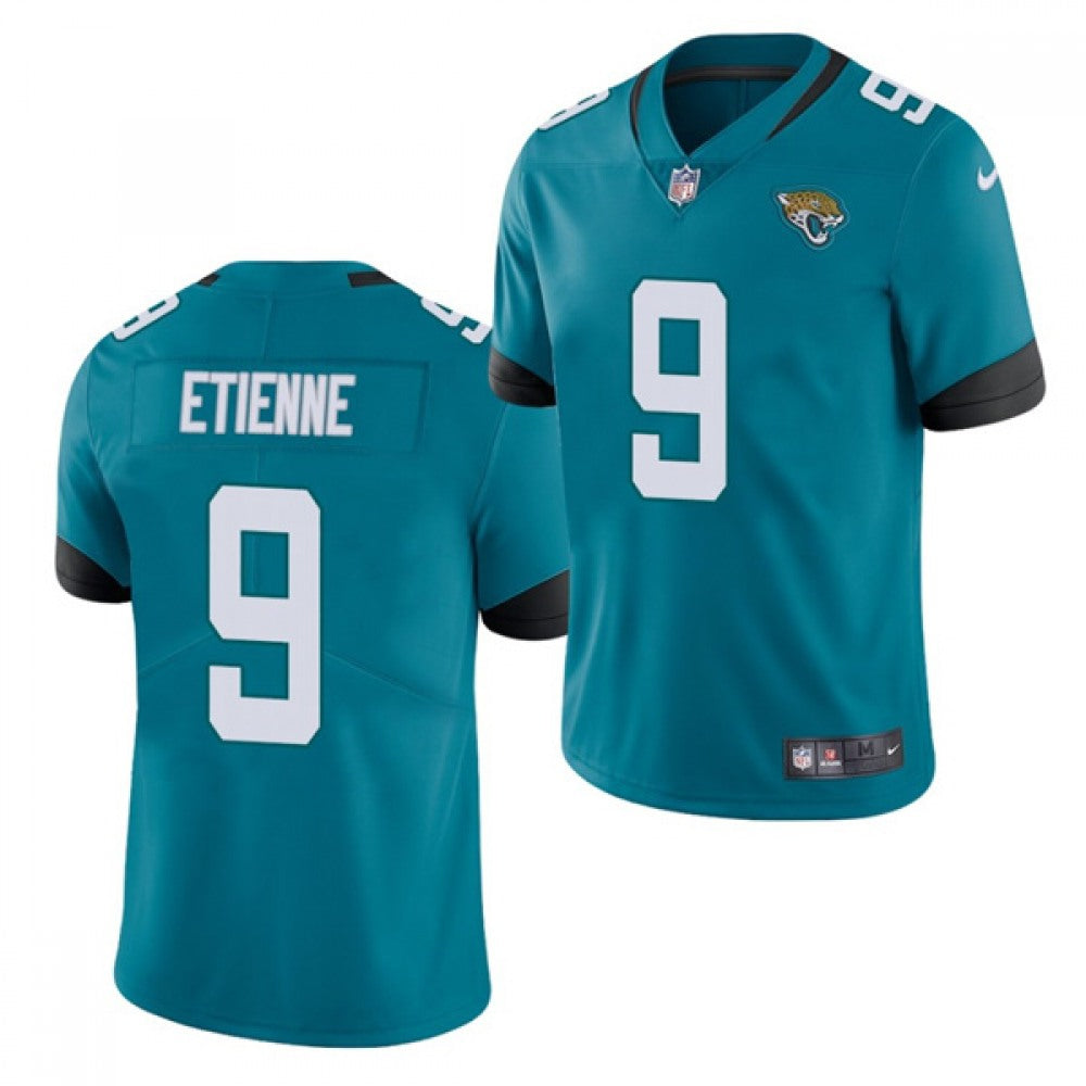 Men's Jacksonville Jaguars #9 Travis Etienne 2021 NFL Draft Teal Vapor Untouchable Limited Stitched Jersey 